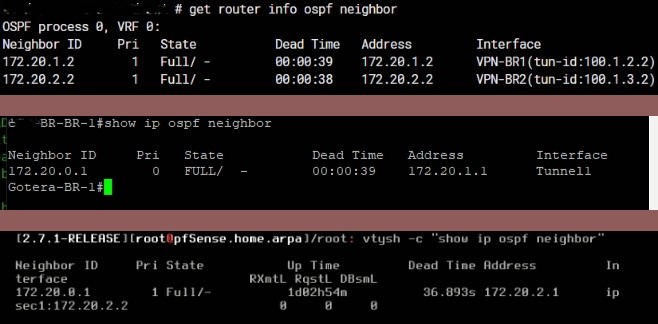 Multi-Vendor OSPF Adjacency CLI